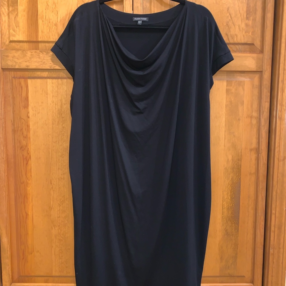 Eileen Fisher Cowl neck LBD